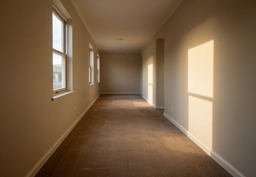 Restored living room in Llandilo home after flood cleanup